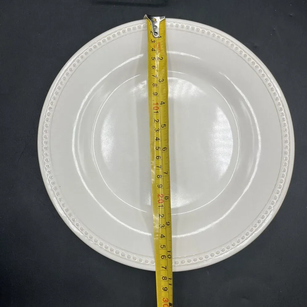 Pier 1 Imports Spice Route Salt Stoneware Dinner Plate 10.5